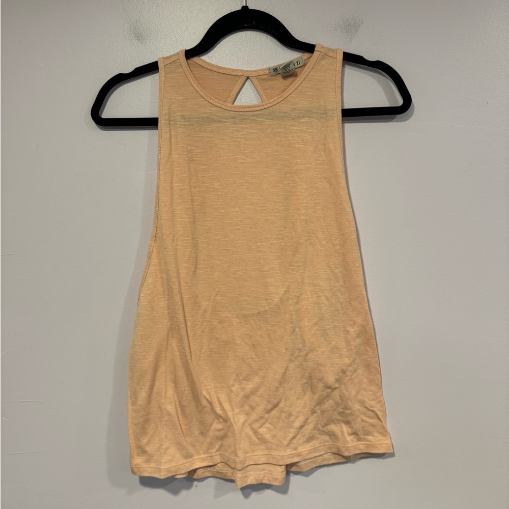 Light pink open twist back forever 21 workout‎ top